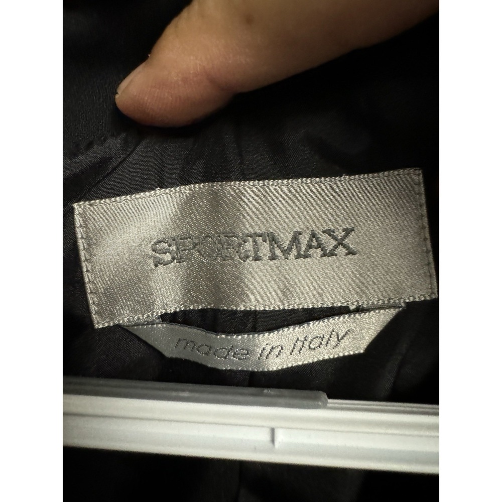 SportMax Mara Weekend Minimalist‎ Gray Tweed Wool Suit Blazer Small - Picture 4 of 9